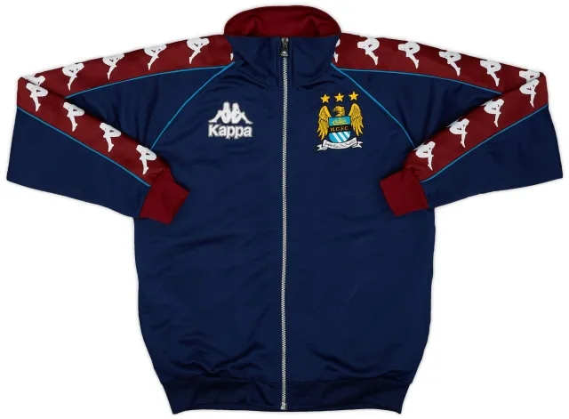 1997-99 Manchester City Kappa Track Jacket - 9/10 - (XL.Boys)