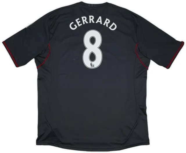 adidas 2011-12 Liverpool Away Shirt Gerrard #8 - 7/10 - (3XL)