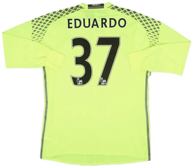 adidas 2016-17 Chelsea Player Issue GK Away Shirt Eduardo #37