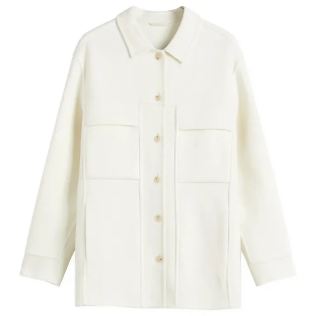 Closed Women's Shacket Shirt Jacket Ivory