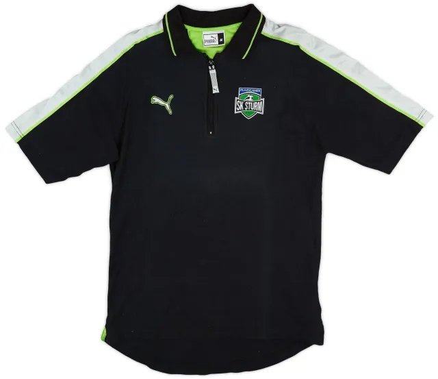 2001-02 Sturm Graz Puma 1/4 Zip Polo - 8/10 - (M)