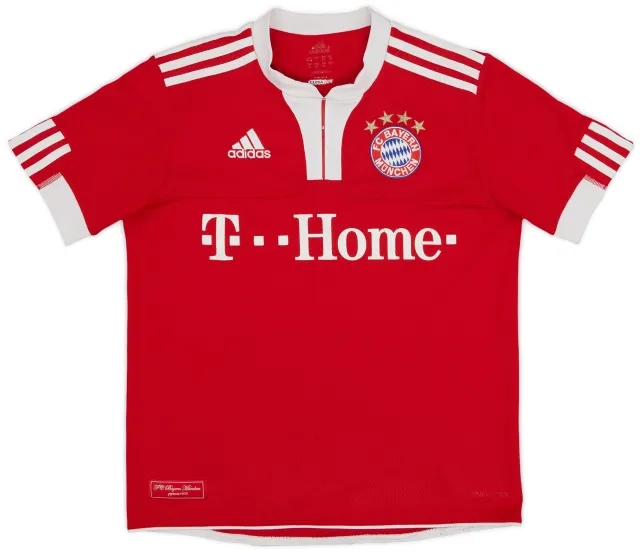 adidas 2009-10 Bayern Munich Home Shirt - 7/10 - (L.Boys)