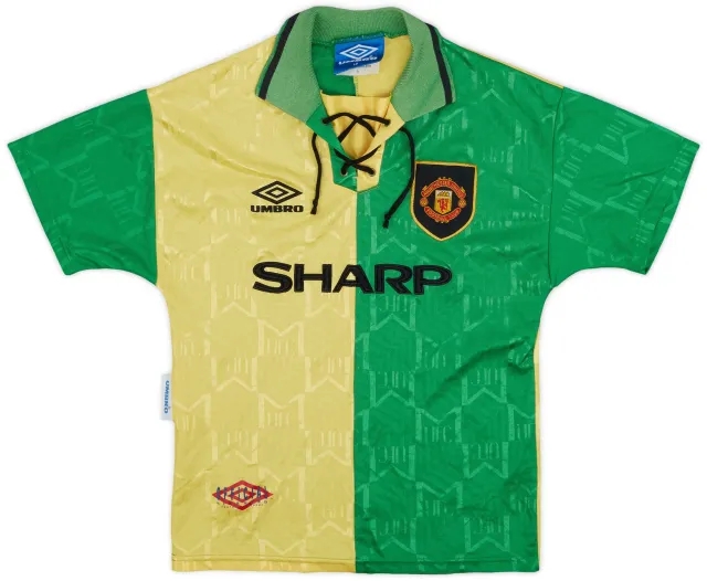 Umbro 1992-94 Manchester United Third Shirt - 8/10 - (L.Boys)