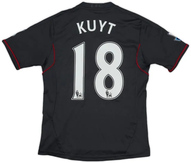adidas 2011-12 Liverpool Away Shirt Kuyt #18 - 7/10 - (M.Boys)