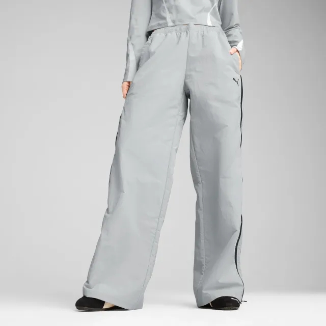 PUMA Dare To Relaxed Woven Zip-Off Pants Women, Flat Light Grey