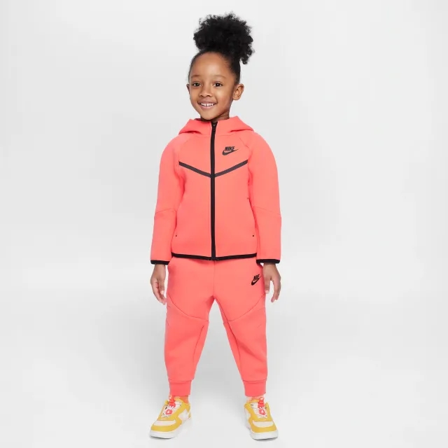 Nike Sportswear Toddler Tech Fleece 2-Piece Full-Zip Set - Orange - Cotton