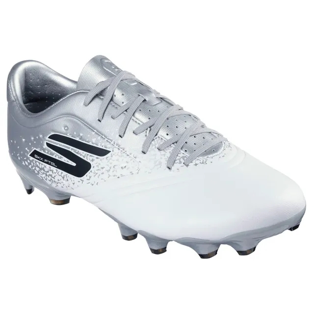 Skechers Razor 1.5 Academy FG Shoes in White/Silver