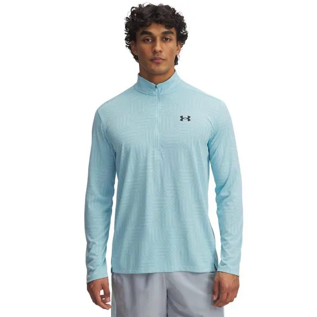 Under Armour Geotessa 1/4 Zip Top - Blue - Mens