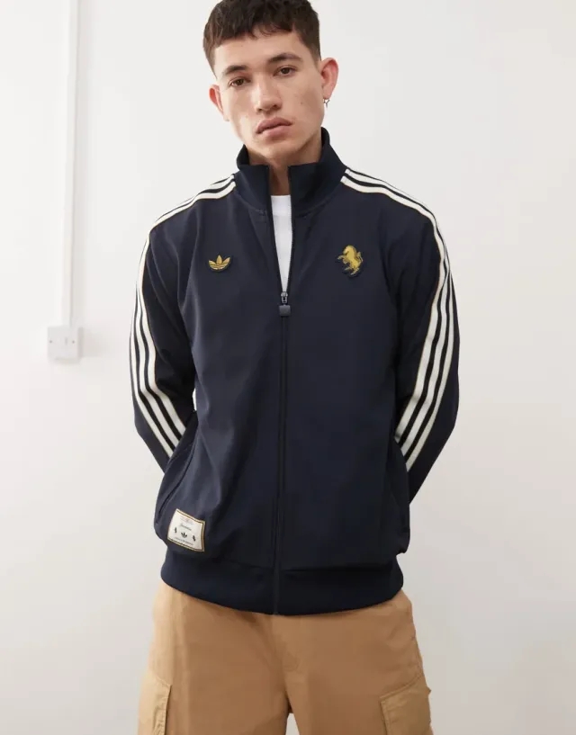Adidas Originals Juventus Terrace Icons Track Top In Blue