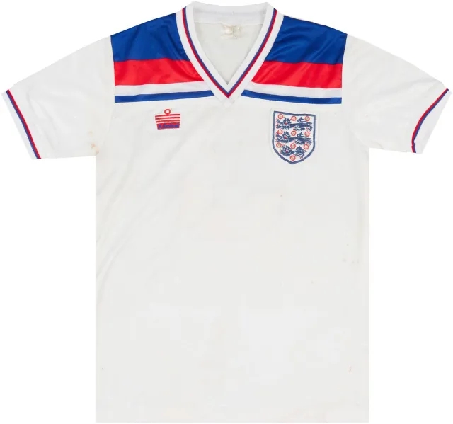 Admiral 1980-82 England Match Issue Home Shirt #3 (Samson)