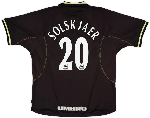 Umbro 1998-99 Manchester United Third Shirt Solskjaer #20 - 8/10 - (XXL)