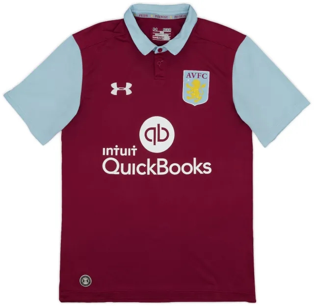 Under Armour 2016-17 Aston Villa Home Shirt - 7/10 - (M)
