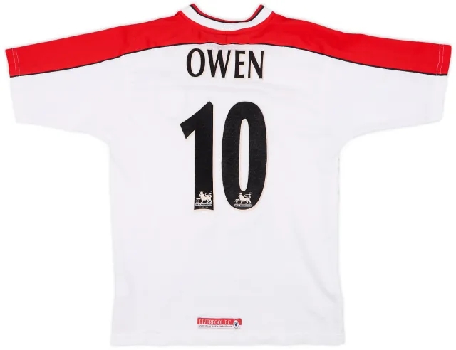 Reebok 1998-99 Liverpool Away Shirt Owen #10 - 8/10 - (XL.Boys)