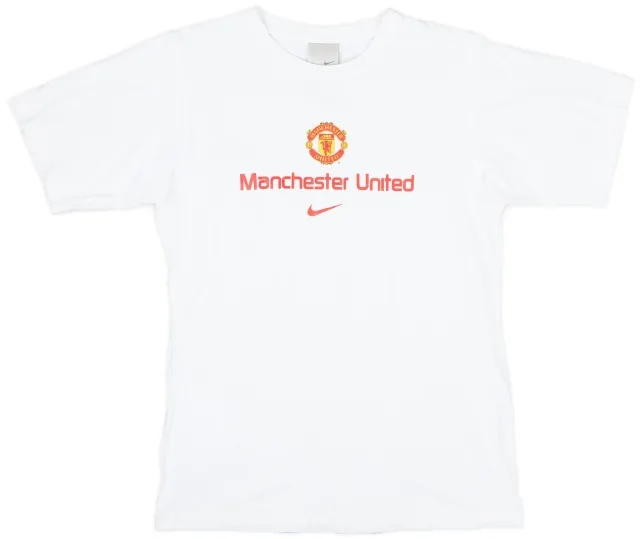 2005-06 Manchester United Nike Cotton Tee - 9/10 - (S)