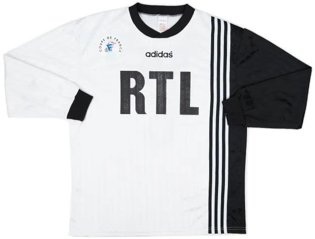 adidas 1990s Coupe de France Home L/S Shirt #6 - 8/10 - (XL)