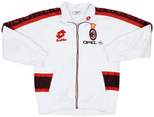 1995-96 AC Milan Lotto Track Jacket - 5/10 - (M)