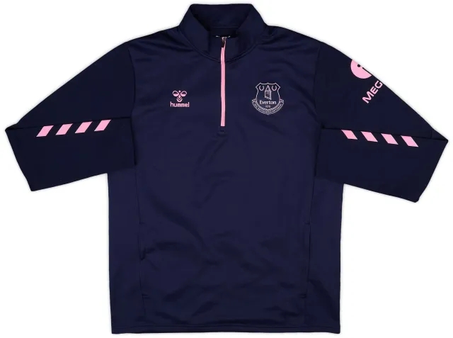 2022-23 Everton Hummel 1/4 Zip Training Top - 9/10 - (XL)