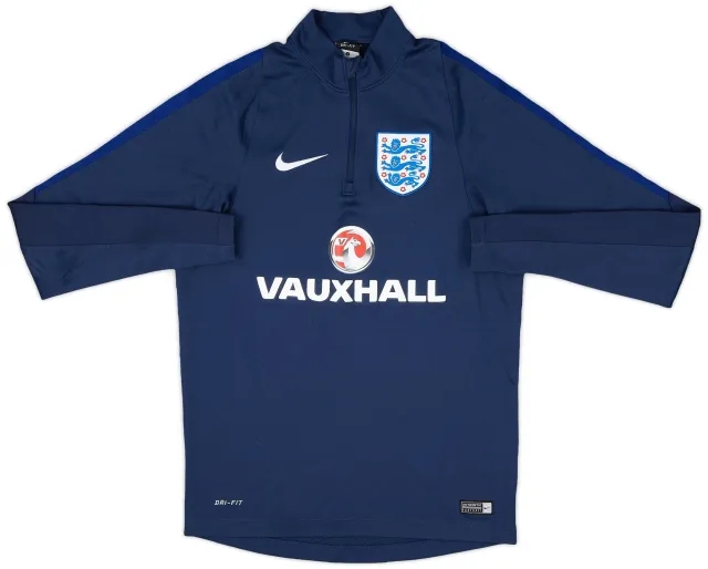2016-17 England Nike 1/4 Zip Training Top - 8/10 - (S)