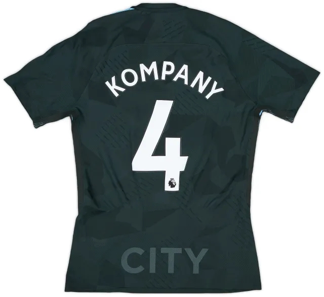 Nike 2017-18 Manchester City Authentic Third Shirt Kompany #4 - 9/10 - (M)