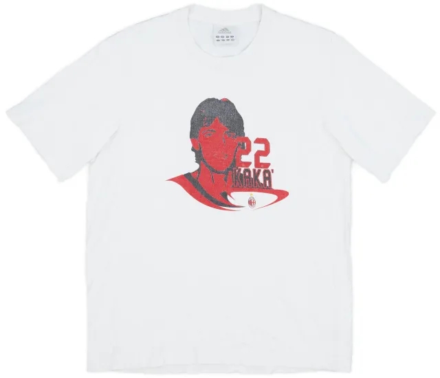 2006-07 AC Milan adidas 'Kaka 22' Graphic Tee - 6/10 - (M)