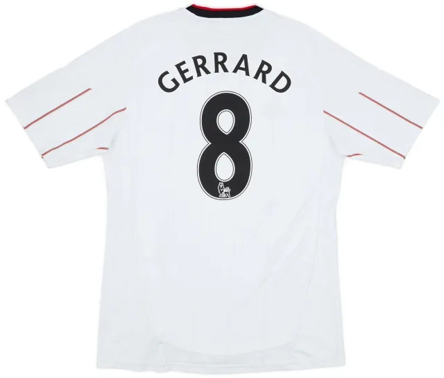 adidas 2010-11 Liverpool Away Shirt Gerrard #8 - 5/10 - (M)