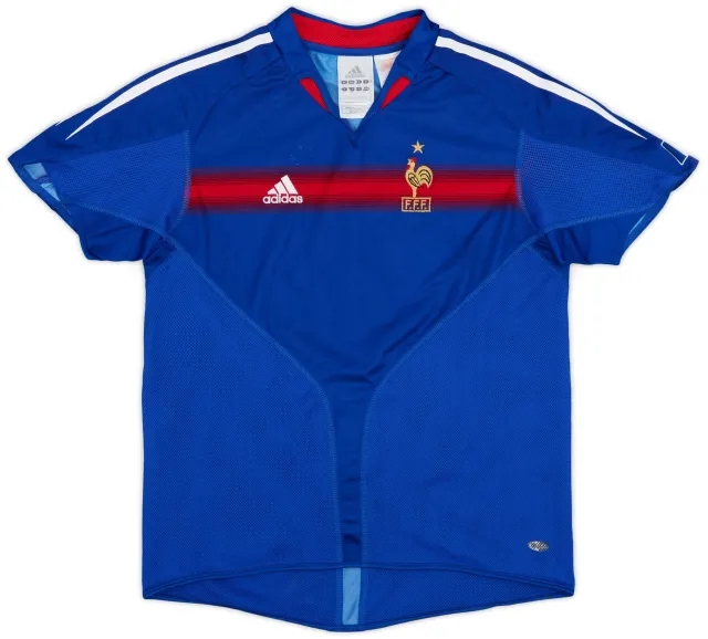 adidas 2004-06 France Home Shirt - 7/10 - (M.Boys)