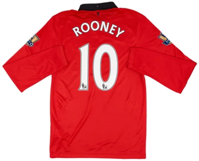 Nike 2013-14 Manchester United Home L/S Shirt Rooney #10 - 8/10 - (M)