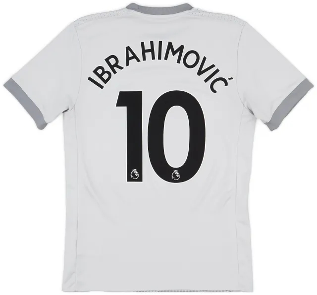 adidas 2017-18 Manchester United Third Shirt Ibrahimovic #10 - 9/10 - (S)