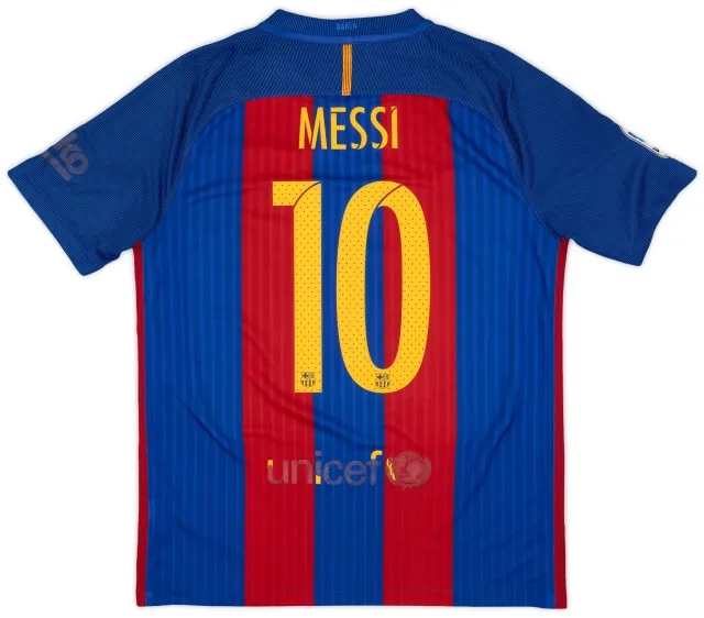 Nike 2016-17 Barcelona Home Shirt Messi #10 - 5/10 - (S)