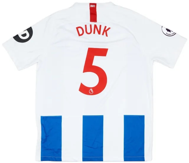 Nike 2018-19 Brighton Match Issue Home Shirt Dunk #5