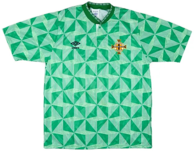 Umbro 1990-92 Northern Ireland Home Shirt - 9/10 - (L)