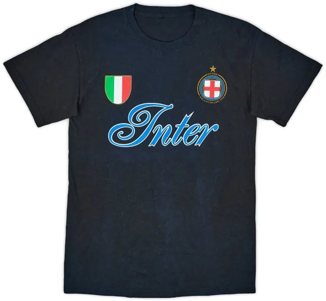 T-Shirts 2008-09 Inter Milan Campioni D'Italia Graphic Tee - 8/10 - (S)