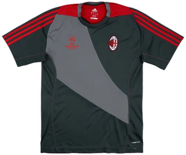 2012-13 AC Milan adidas CL Training Shirt - 9/10 - (M/L)