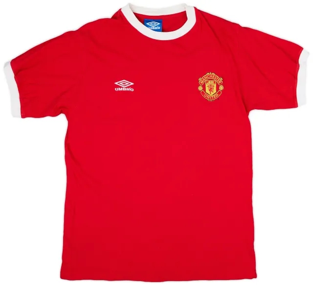 1998-99 Manchester United Umbro Cotton Tee - 7/10 - (M)