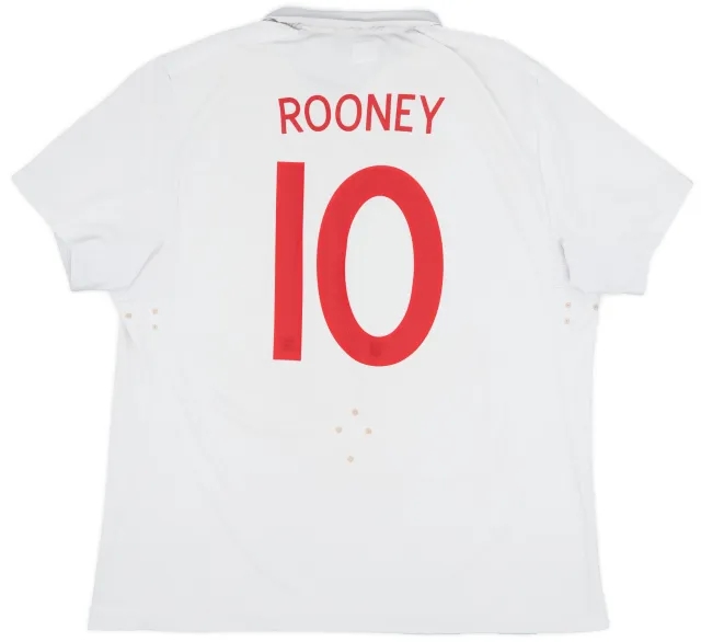 Umbro 2009-10 England Home Shirt Rooney #10 - 5/10 - (XXL)