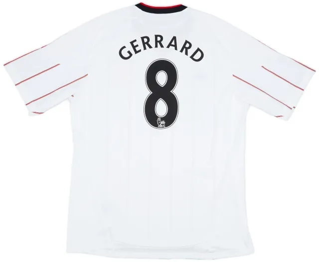 adidas 2010-11 Liverpool Away Shirt Gerrard #8 - 5/10 - (XL)