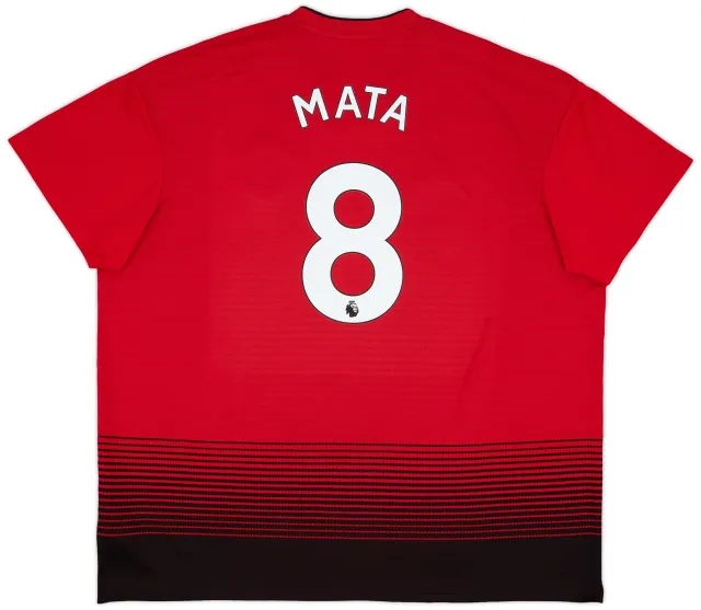 adidas 2018-19 Manchester United Home Shirt Mata #8 - 10/10 - (3XL)