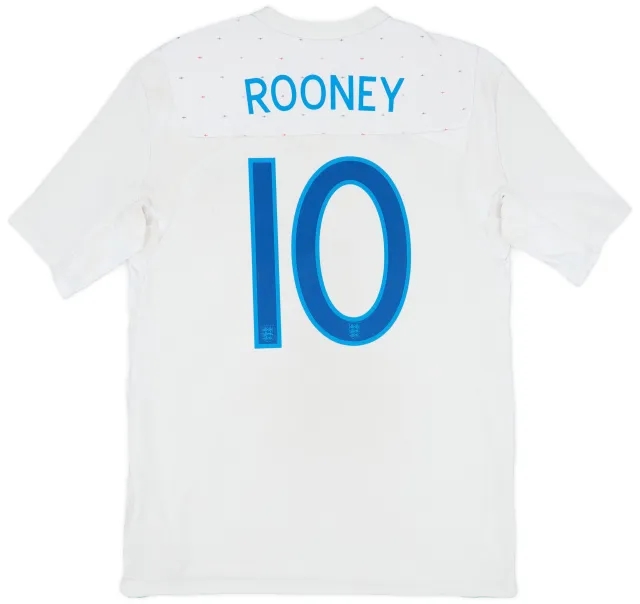 Umbro 2010-11 England Home Shirt Rooney #10 - 5/10 - (M)