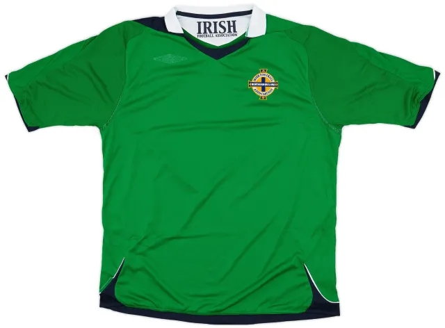 Umbro 2006-08 Northern Ireland Home Shirt - 4/10 - (L)