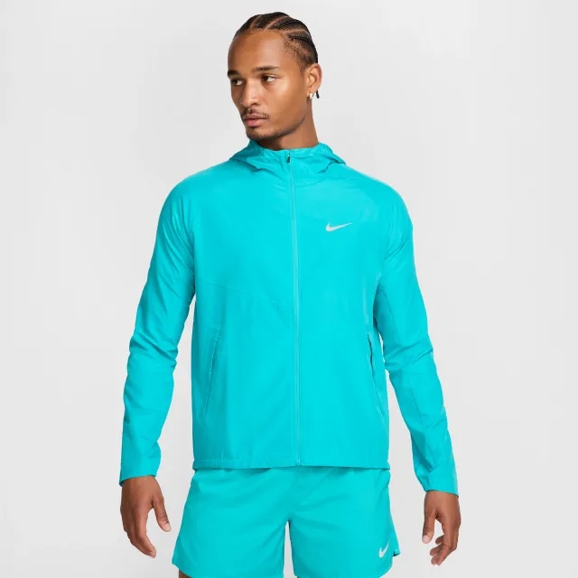 Nike Miler Men's Repel Running Jacket - Green - Polyester