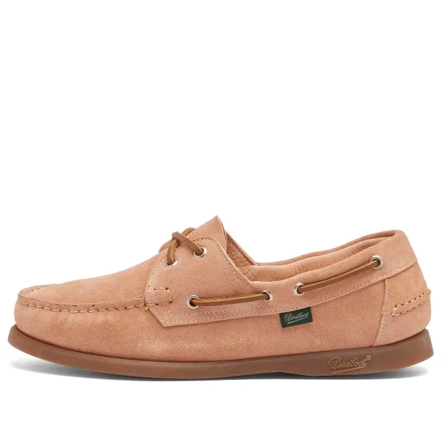 Paraboot Women's Barth Velvet Boat Shoe Nude