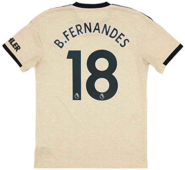 adidas 2019-20 Manchester United Away Shirt B.Fernandes #18 - 10/10 - (M)