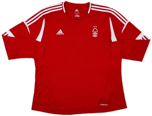 adidas 2013-14 Nottingham Forest Home L/S Shirt - 8/10 - (XXL)