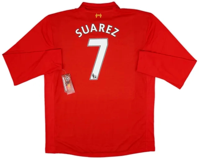 2012-13 Liverpool Home L/S Shirt Suarez #7 (XXL)