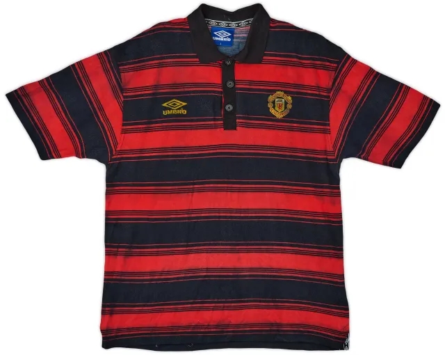 1996-97 Manchester United Umbro Polo Shirt - 5/10 - (L)