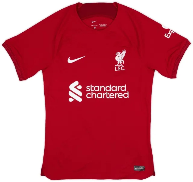 Nike 2022-23 Liverpool Home Shirt - 9/10 - (XS)