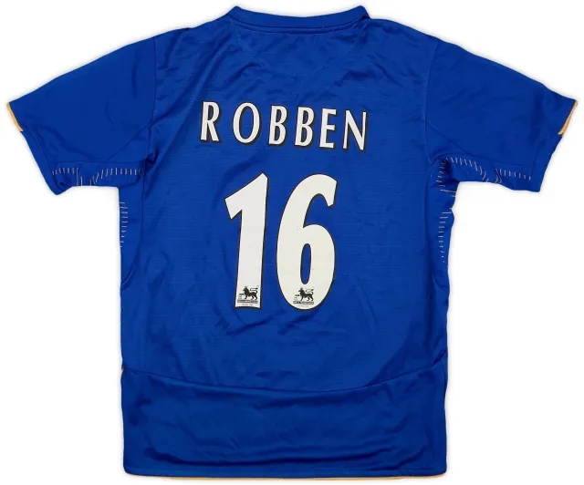 Umbro 2005-06 Chelsea Centenary Home Shirt Robben #16 - 6/10 - (M.Boys)