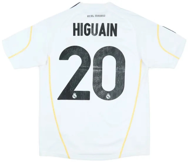 adidas 2009-10 Real Madrid Home Shirt Higuain #20 - 5/10 - (XL.Boys)