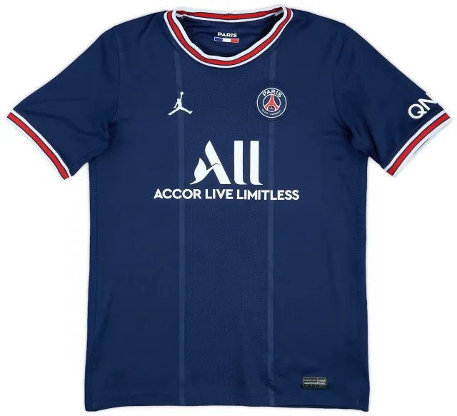Nike 2021-22 Paris Saint-Germain Home Shirt - 7/10 - (XL.Boys)