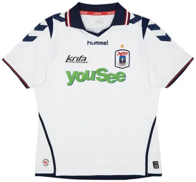 Hummel 2013-15 AGF Aarhus Home Shirt - 6/10 - (L)